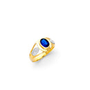 Yellow Gold Men's Color Stone Ring RG-10061