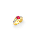 Yellow Gold Men's Color Stone Ring RG-10065