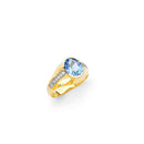 Yellow Gold Men's Color Stone Ring RG-10066