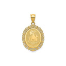 Yellow Gold Oval Zodiac Pendant