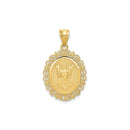 Yellow Gold Oval Zodiac Pendant