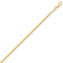 Yellow Gold Square Wheat Pendant Chain