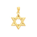 Yellow Gold Star of David Pendant PN-10431