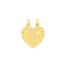 Yellow Gold Te Amo Breakable Heart Pendant PN-10361