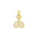 Yellow Gold Tennis Rackets Pendant PN-10368