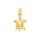 Yellow Gold Turtle Pendant PN-10421