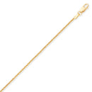 Yellow Gold Wheat Pendant Chain