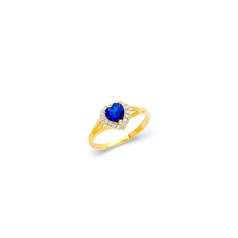 Yellow Gold Women's Color Stone Ring RG-20013