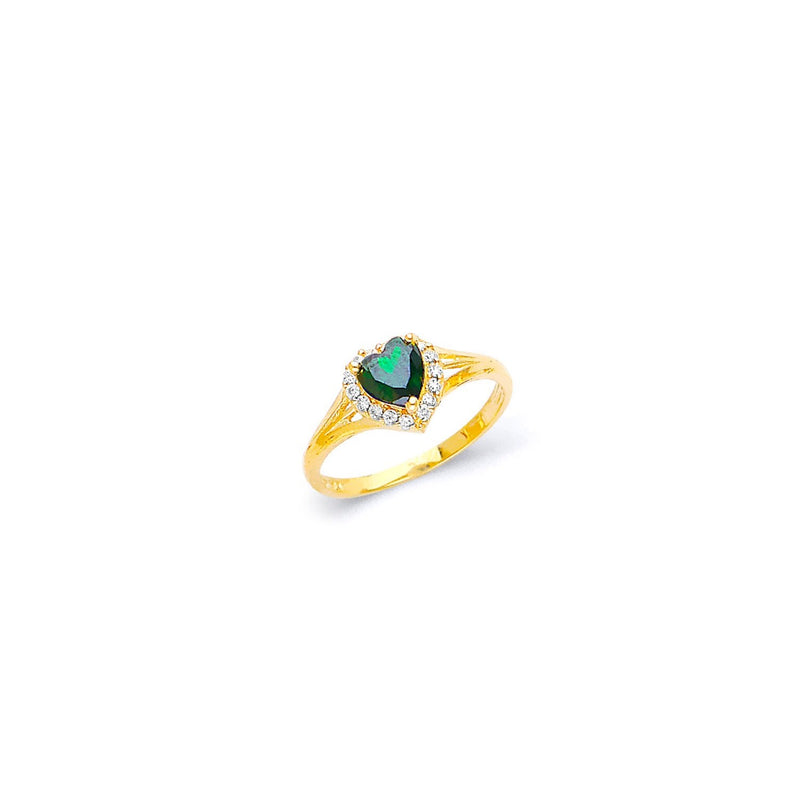 Yellow Gold Women's Color Stone Ring RG-20013