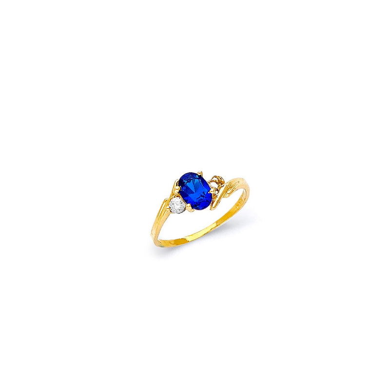 Yellow Gold Women's Color Stone Ring RG-20018