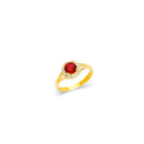 Yellow Gold Women's Color Stone Ring RG-20025