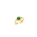 Yellow Gold Women's Color Stone Ring RG-20025