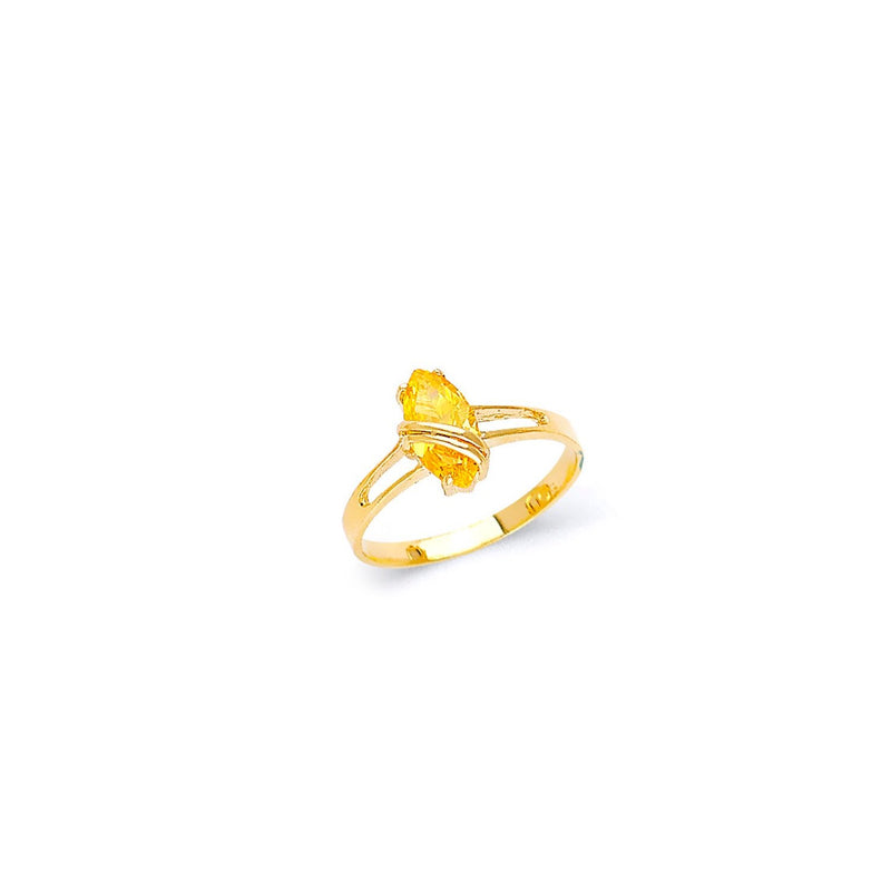 Yellow Gold Women's Color Stone Ring RG-20031